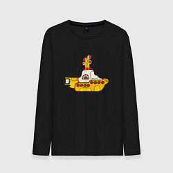 Мужской лонгслив The Beatles Yellow Submarine в дудл стиле