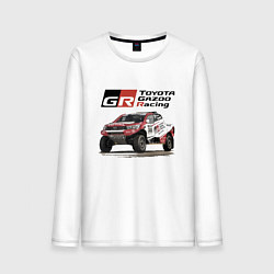 Лонгслив хлопковый мужской Toyota Gazoo Racing Team, Finland Motorsport, цвет: белый