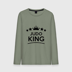 Лонгслив хлопковый мужской Judo king, цвет: авокадо