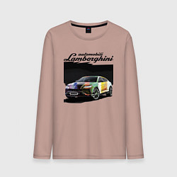 Мужской лонгслив Lamborghini Urus - это очень круто!