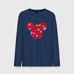 Лонгслив хлопковый мужской Mickey Mouse Ball, цвет: тёмно-синий