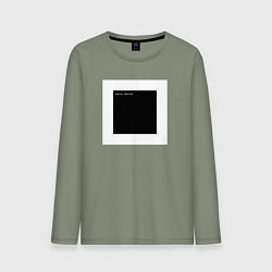 Мужской лонгслив Чёрный квадрат программиста Hello World