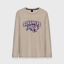 Лонгслив хлопковый мужской Mahoning Valley Scrappers, цвет: миндальный