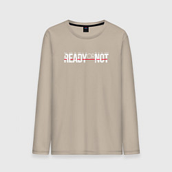 Мужской лонгслив Ready or Not logo