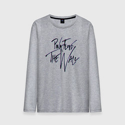 Лонгслив хлопковый мужской ПИНК ФЛОЙД ГЛИТЧ PINK FLOYD LOGO, цвет: меланж