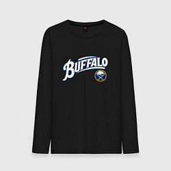 Лонгслив хлопковый мужской Баффало Сейберз , Buffalo Sabres, цвет: черный