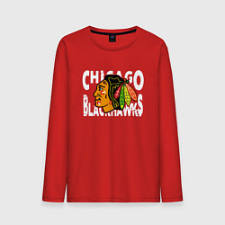 Мужской лонгслив Чикаго Блэкхокс, Chicago Blackhawks