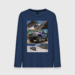 Лонгслив хлопковый мужской FORZA HORIZON 5 BRONCO, цвет: тёмно-синий