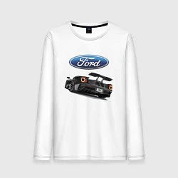 Лонгслив хлопковый мужской Ford Performance Motorsport, цвет: белый