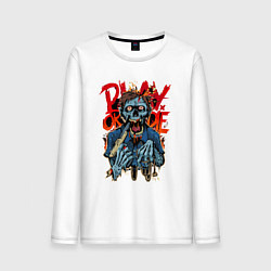 Мужской лонгслив Play or die! Zombie