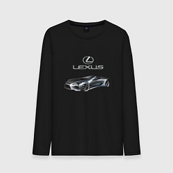 Лонгслив хлопковый мужской Lexus Motorsport, цвет: черный