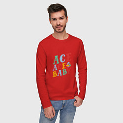 Лонгслив хлопковый мужской Ace Ace Baby, цвет: красный — фото 2