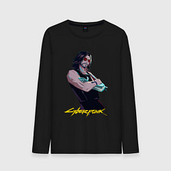 Мужской лонгслив Джонни Cyberpunk2077 Johnny