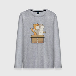 Лонгслив хлопковый мужской Catanic, цвет: меланж