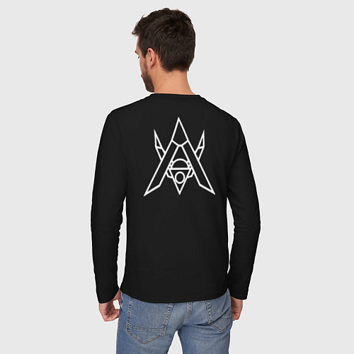 Мужской лонгслив Alan Walker СПИНА / Черный – фото 4