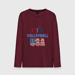 Мужской лонгслив USA - Volleyball