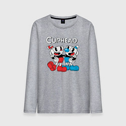 Мужской лонгслив Cuphead Чашечки