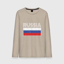 Мужской лонгслив Russia - Россия