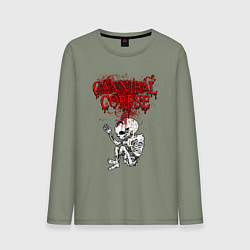 Мужской лонгслив Cannibal Corpse skeleton