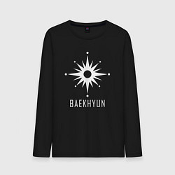 Лонгслив хлопковый мужской Exo BAEKHYUN, цвет: черный