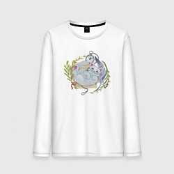 Мужской лонгслив Устал? Погладь Котэ!