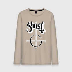 Мужской лонгслив Ghost logo