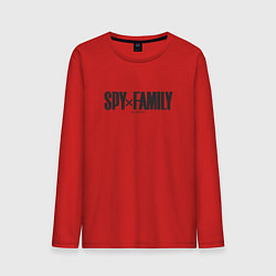 Лонгслив хлопковый мужской Spy x Family Logo, цвет: красный