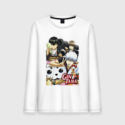 Лонгслив хлопковый мужской Gintoki ice cream, цвет: белый