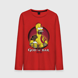 Мужской лонгслив Homer god of bar