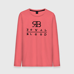 Лонгслив хлопковый мужской RB Royal Blood, цвет: коралловый