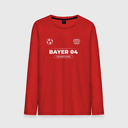 Лонгслив хлопковый мужской Bayer 04 Форма Чемпионов, цвет: красный