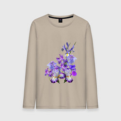 Лонгслив хлопковый мужской Ириски Ирисы, цвет: миндальный