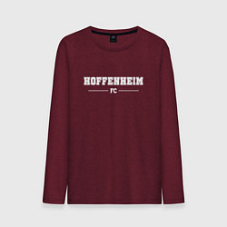 Лонгслив хлопковый мужской Hoffenheim Football Club Классика, цвет: меланж-бордовый