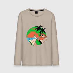 Мужской лонгслив VACATION AT THE SEA