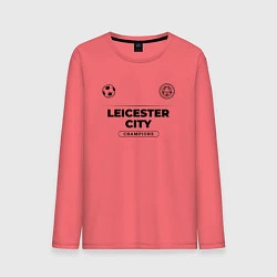 Лонгслив хлопковый мужской Leicester City Униформа Чемпионов, цвет: коралловый