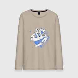 Мужской лонгслив Череп Динозавра Карнотавр