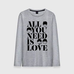 Мужской лонгслив ALL YOU NEED IS LOVE THE BEATLES