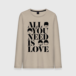 Мужской лонгслив ALL YOU NEED IS LOVE THE BEATLES