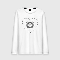 Мужской лонгслив Лого Bayer 04 в сердечке