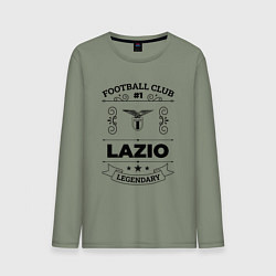Лонгслив хлопковый мужской Lazio: Football Club Number 1 Legendary, цвет: авокадо
