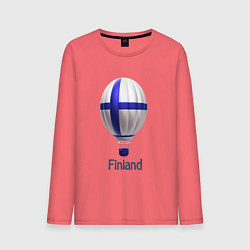 Мужской лонгслив 3d aerostat Finland flag