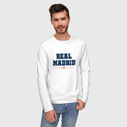 Лонгслив хлопковый мужской Real Madrid FC Classic, цвет: белый — фото 2