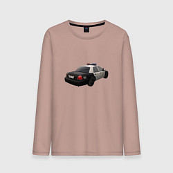Лонгслив хлопковый мужской LAPD автомобиль, цвет: пыльно-розовый