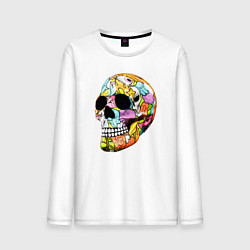 Мужской лонгслив Art cool skull