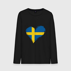 Мужской лонгслив Сердце - Швеция