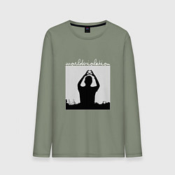 Лонгслив хлопковый мужской World Violation Tour Depeche Mode, цвет: авокадо