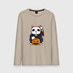 Мужской лонгслив Cat Halloween
