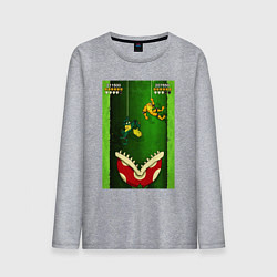 Лонгслив хлопковый мужской Zitz & Pimple go down, цвет: меланж