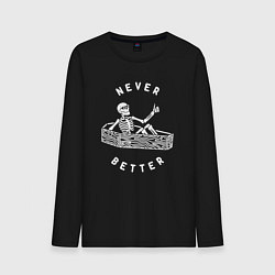 Мужской лонгслив Never better art