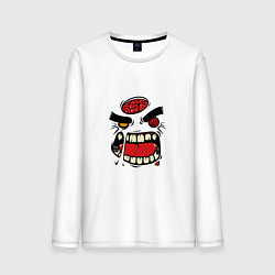 Мужской лонгслив Лицо ужасного чудовища